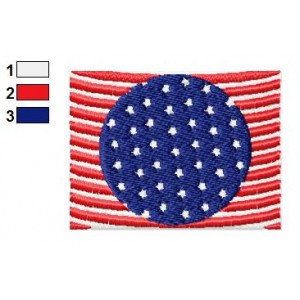 American Flag Embroidery Design 04